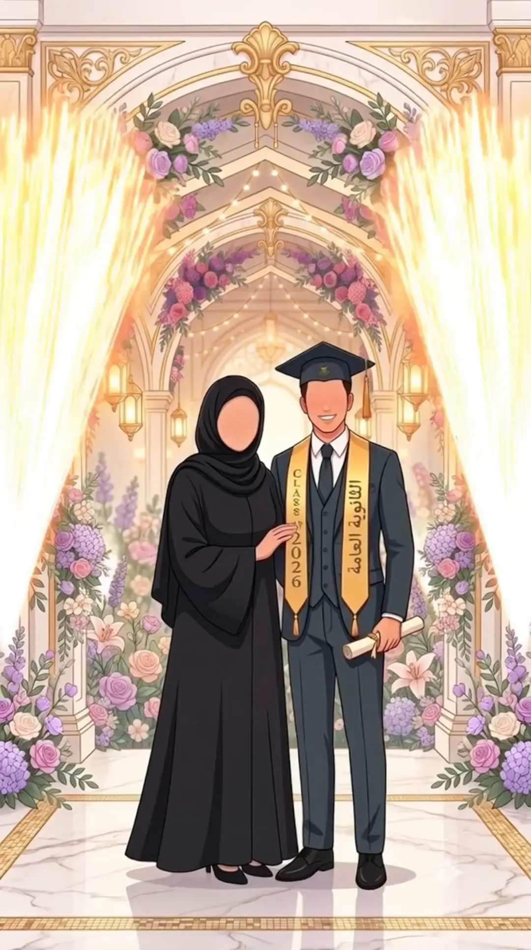 الأم والخريج — أضواء ✨