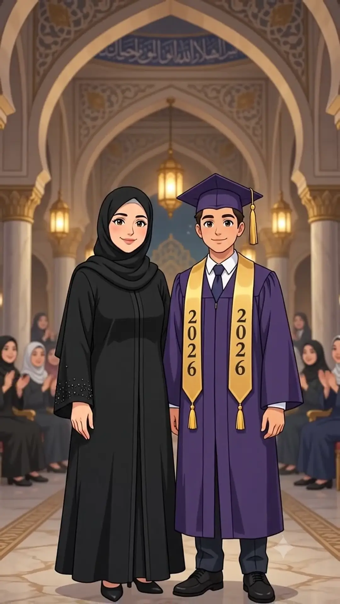 الأم والخريج — القاعة ✨